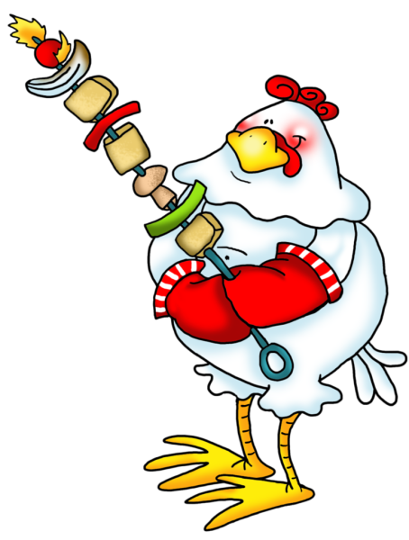 Веселая курица