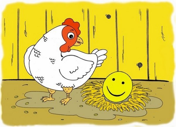 Курочка карикатура