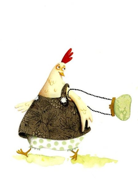 Веселая курица