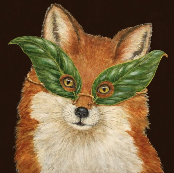 Лисичка с зелеными глазами