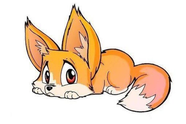 Лисенок рисунок