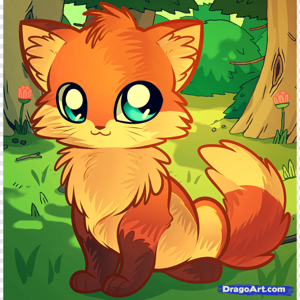 Лисенок мультяшный