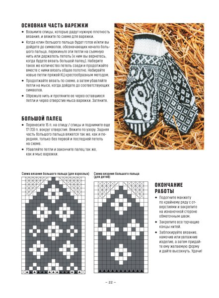 Варежки жаккардовые схемы из Чердыни и зимняя Радуга