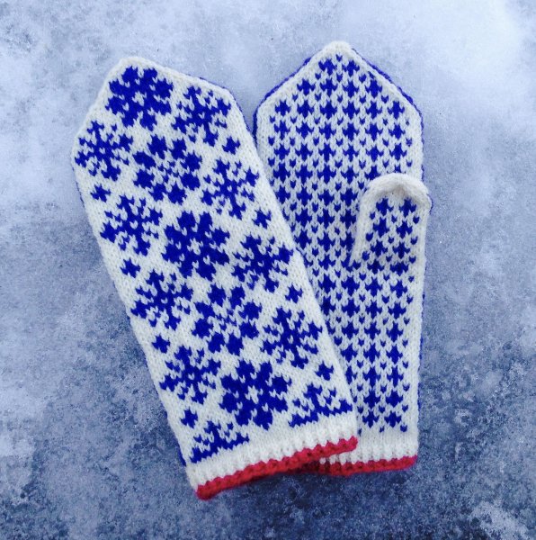 Вязание варежек с узором спицами схемы и описание