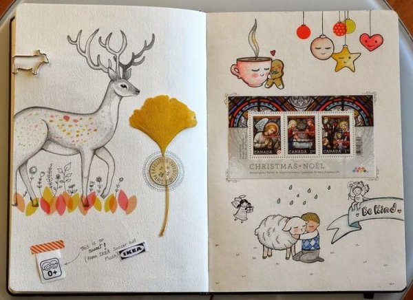 Зимний скетч