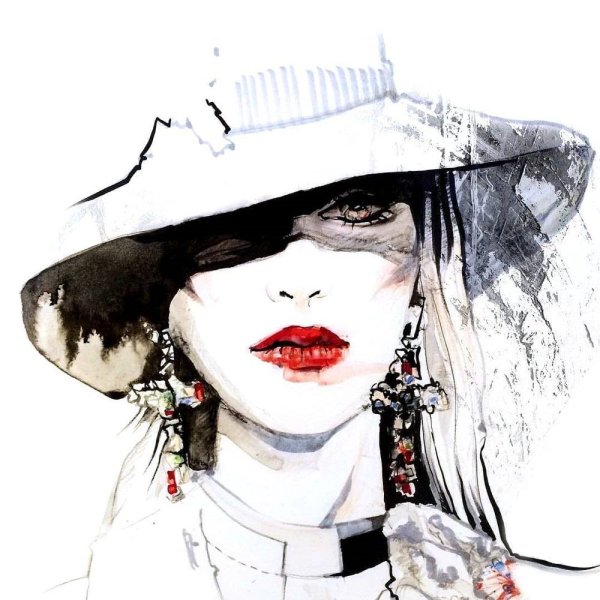 Графическое лицо девушки