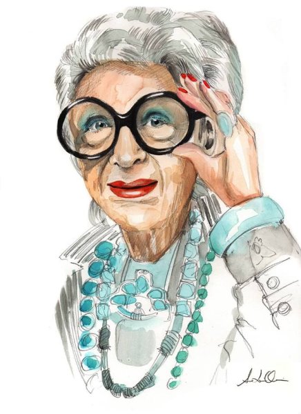 Девушка прическа акварель