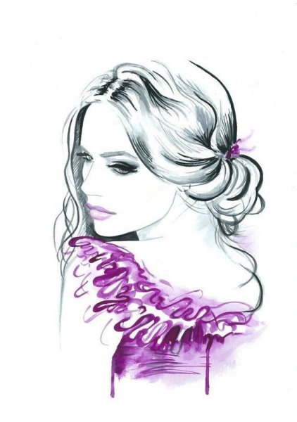 Красивые нарисованные девушки