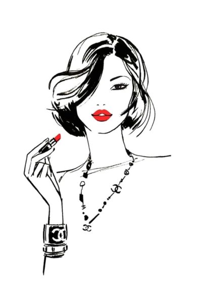 Девушка рисунок