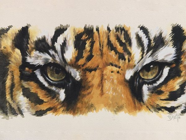 Глаза тигра арт