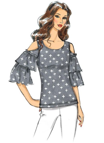 Нарисовать кофточку