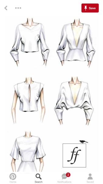 Эскиз блузки