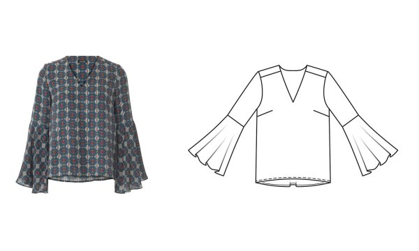 Блузы свободного кроя из Бурды