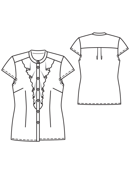 Эскиз женской блузы