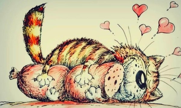 Забавные рисунки с надписями