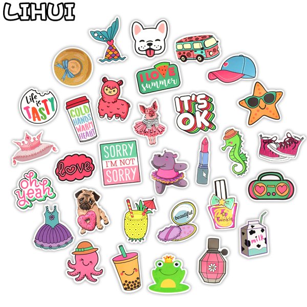 Модные наклейки