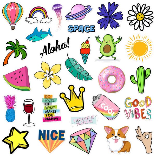 Модные наклейки