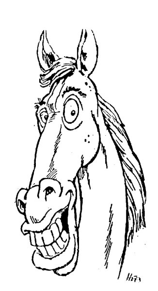 Рисунок Лошадиная фамилия Чехов лёгкий