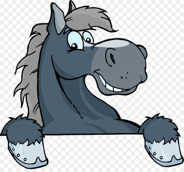 Морда коня из мультика