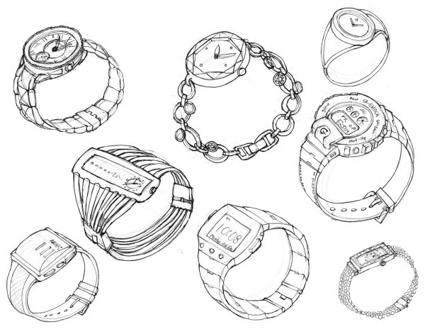 Эскизы ювелирных браслетов