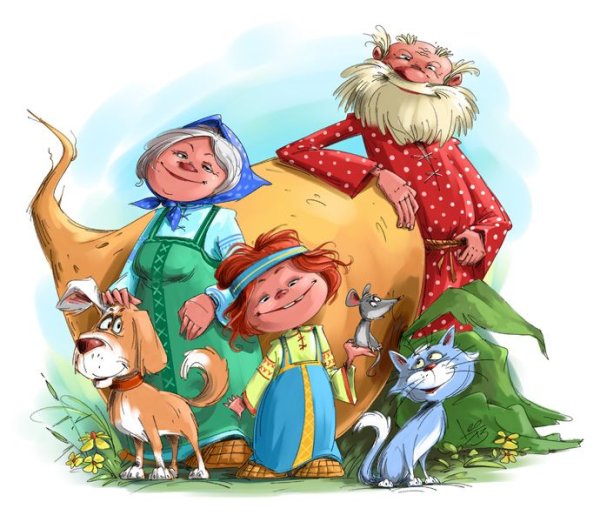 Веселые персонажи сказок