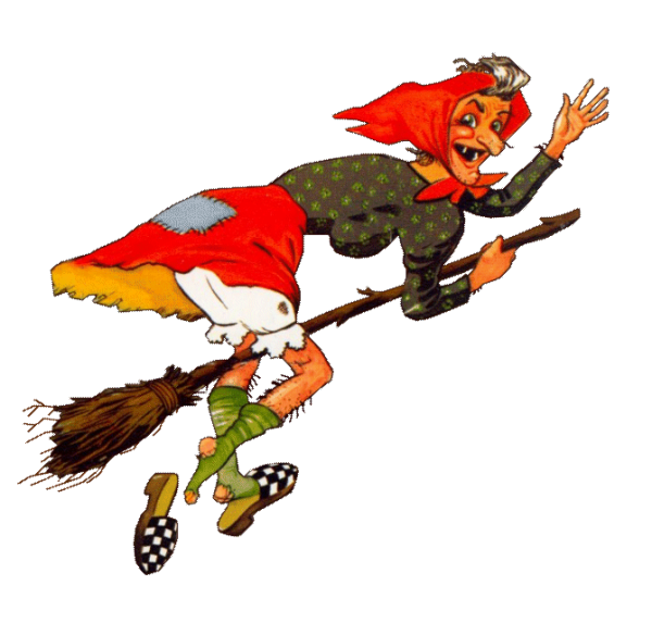 Баба Яга на метле