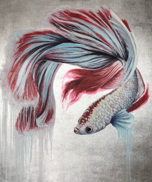 Рыбки Петушки акварелью
