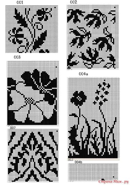 Жаккардовые узоры для вязания