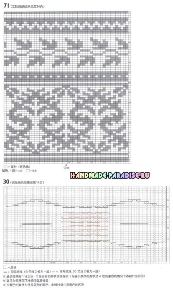 Жаккард схемы Окамото