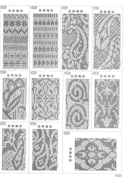 Жаккард Кельтские узоры схемы вязания