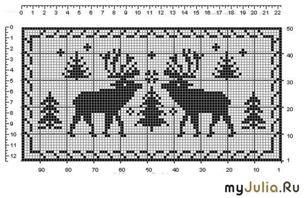 Новогодний жаккардовые узоры схемы