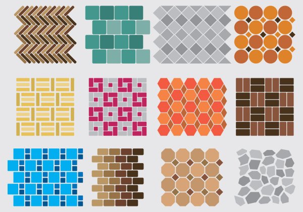 Тротуарная плитка вектор