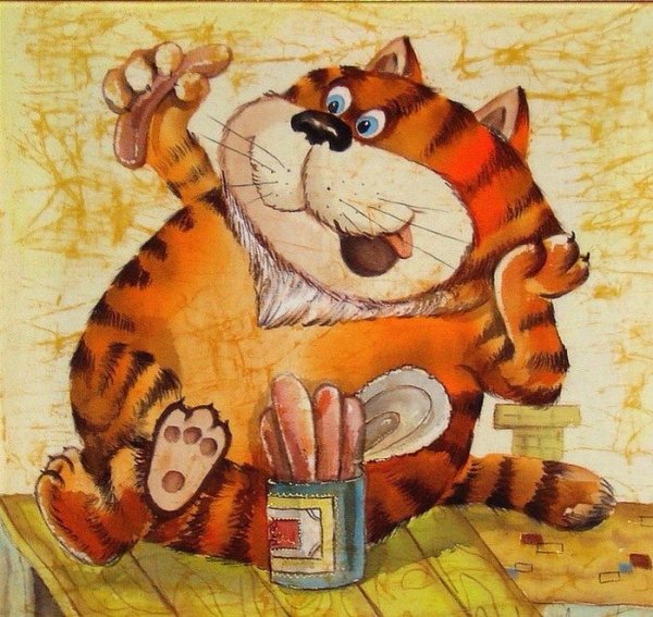 Художник Елена Разина картины коты