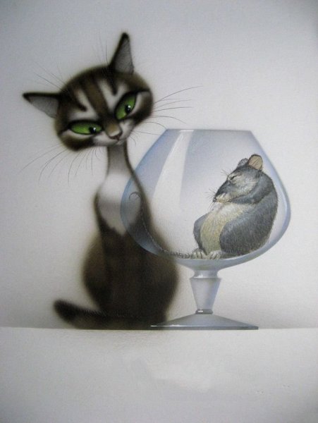 Владимир Стахеев художник коты