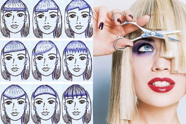 Мультяшная девушка с челкой