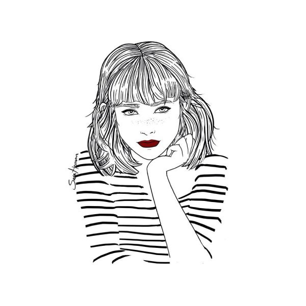 Правильная стрижка челки