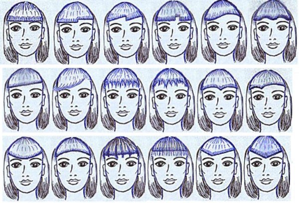 Мультяшные девушки с челкой