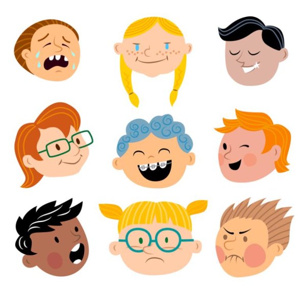 Рожицы детей