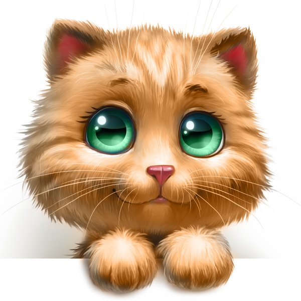 Милый мультяшный кот