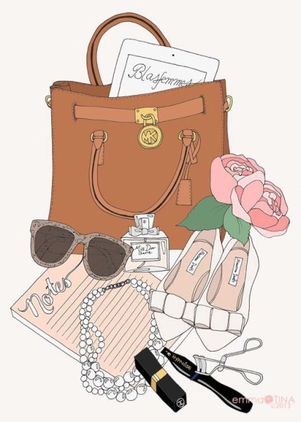 Аксессуары иллюстрация