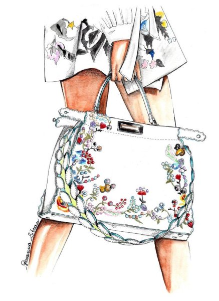 Модные иллюстрации сумка