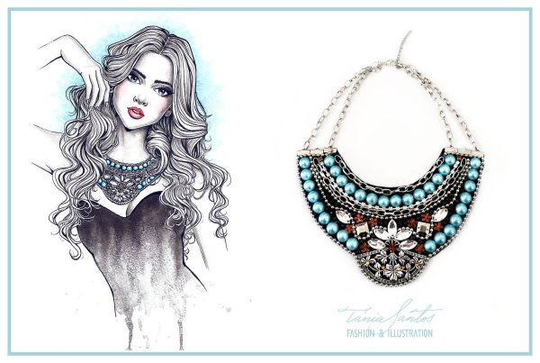 Фэшн иллюстрация аксессуары