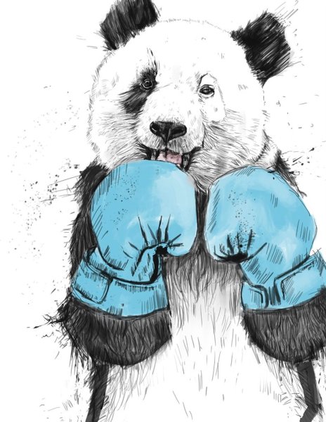 Поп арт медведь