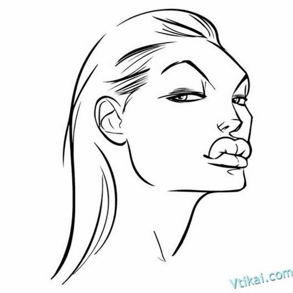 Рисунки для срисовки лёгкие лица