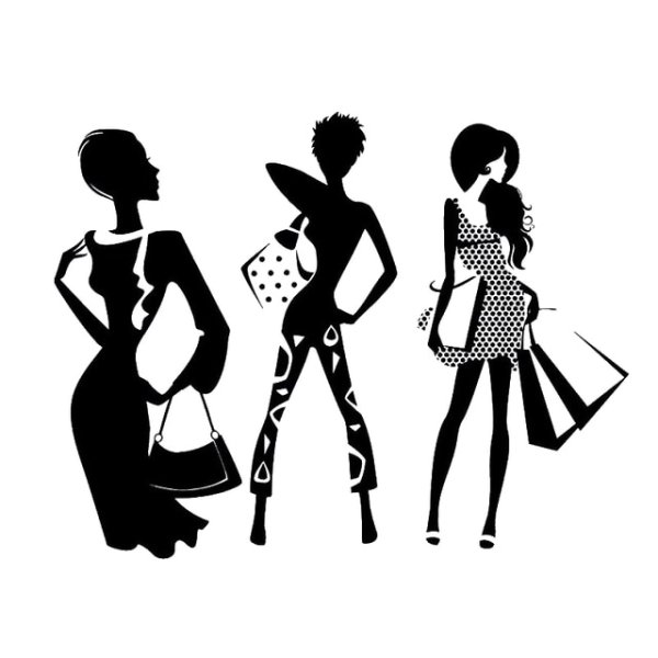 Силуэт для магазина стильной одежды