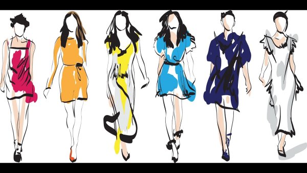 Силуэт модели для одежды