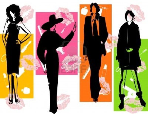 Векторные рисунки человек и одежда