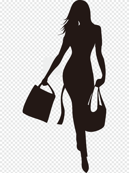 Силуэт стильной девушки