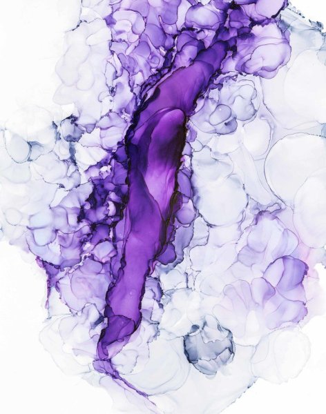 Фиолетовая акварель