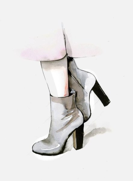 Обувь скетч